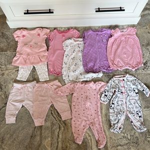 Baby Girl Outfit Bundle - 3 mos